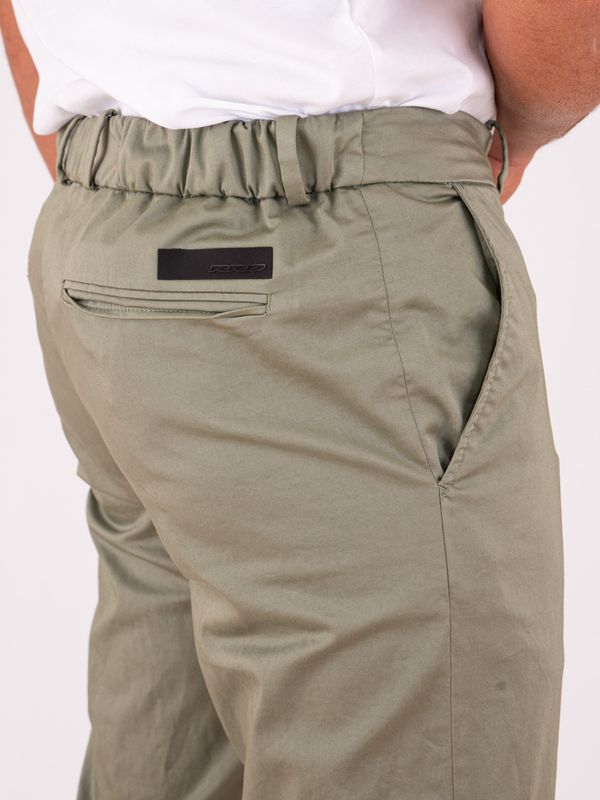 4. RRD Cottech Jo Men's Chino Trousers in Stretch Technical Fabric Green RRD 26327cottechchinojopant