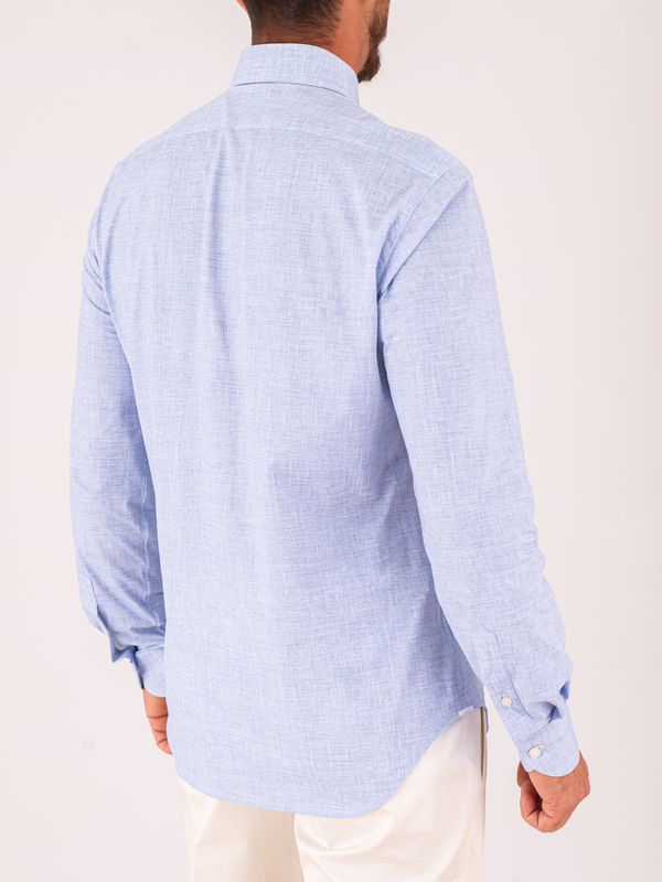 3. Camicia Uomo Xacus in Tessuto Tecnico Evolutionn-regular fit Celeste Xacus 81623.act358ml