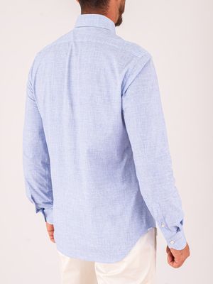 3. Camicia Uomo Xacus in Tessuto Tecnico Evolutionn-regular fit Celeste