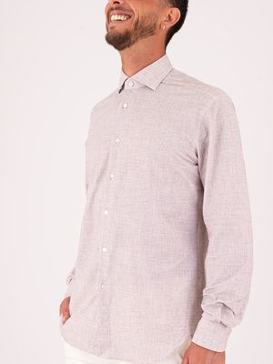 2. Camicia Uomo Xacus in Tessuto Tecnico Evolutionn-regular fit Marrone