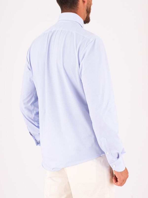 3. Xacus Men's Shirt in Evolution Fit Technical Fabric Celeste Xacus 81621.act358ml