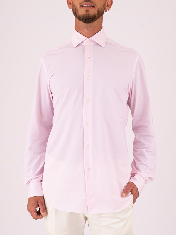 Xacus Men's Shirt in Evolution Fit Technical Fabric Rose Xacus