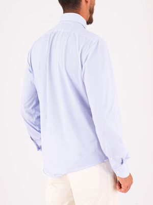 3. Xacus Men's Shirt in Evolution Fit Technical Fabric Celeste
