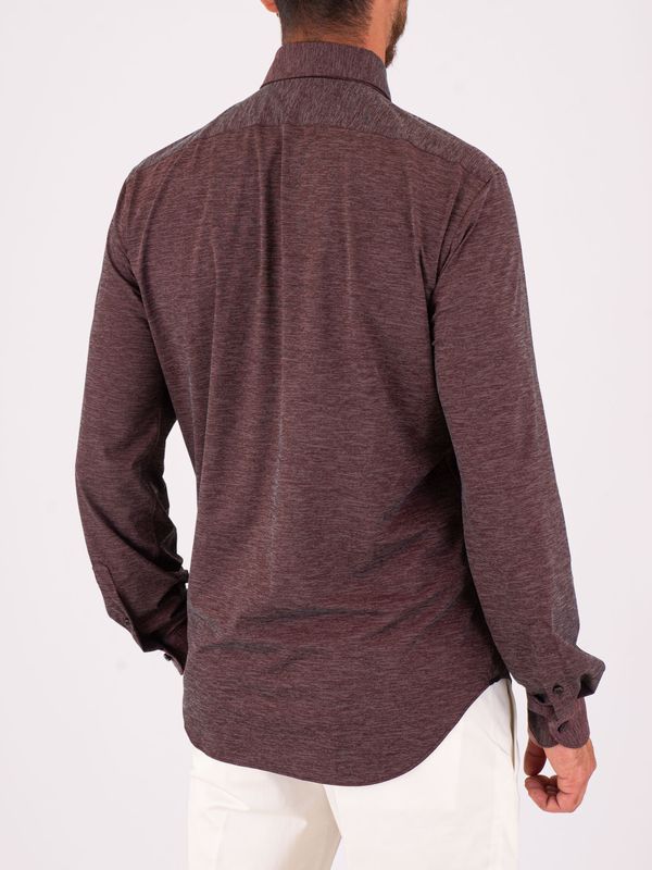 3. Xacus Men's Shirt in Evolution Fit Technical Fabric Grape marc Xacus 71614.act358ml