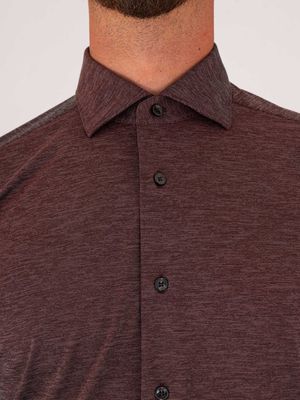 4. Xacus Men's Shirt in Evolution Fit Technical Fabric Grape marc
