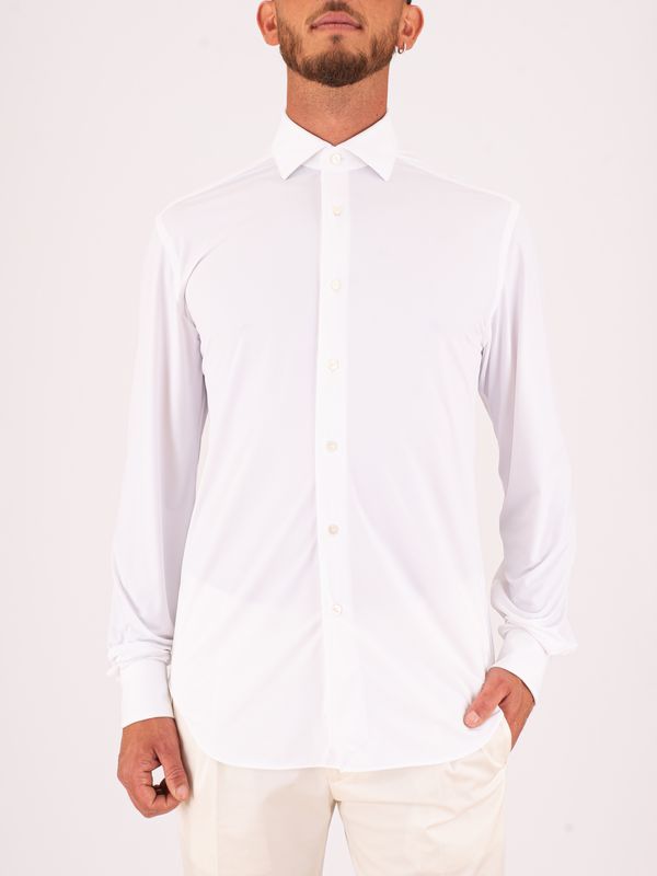 1. Camicia Uomo Xacus Tecnica Tailor-Slim Fit in Tessuto Performance Bianco Xacus 41611.act358ml