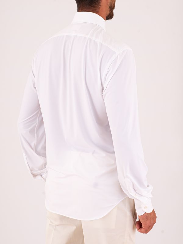 3. Camicia Uomo Xacus Tecnica Tailor-Slim Fit in Tessuto Performance Bianco Xacus 41611.act358ml