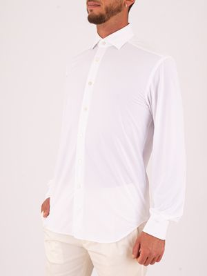 2. Camicia Uomo Xacus Tecnica Tailor-Slim Fit in Tessuto Performance Bianco