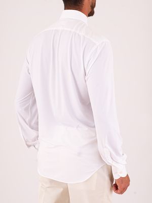 3. Camicia Uomo Xacus Tecnica Tailor-Slim Fit in Tessuto Performance Bianco
