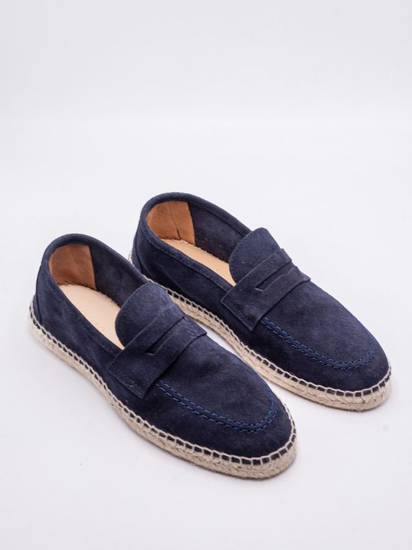 Duke Marechiaro 1962 men's loafer-style suede espadrilles Blue MARECHIARO 1962