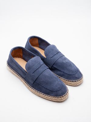 1. Duke Marechiaro 1962 men's loafer-style suede espadrilles Avio