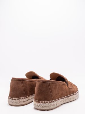 4. Espadrilles homme style mocassin en daim Duke Marechiaro 1962 Tabac