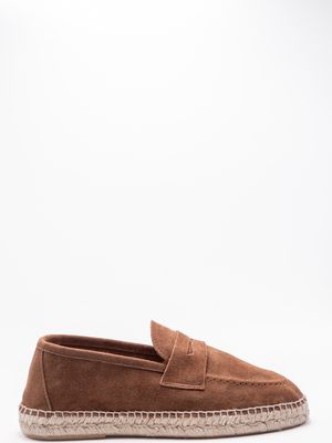 2. Espadrilles homme style mocassin en daim Duke Marechiaro 1962 Tabac