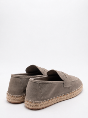 4. Espadrilles homme style mocassin en daim Duke Marechiaro 1962 Crème