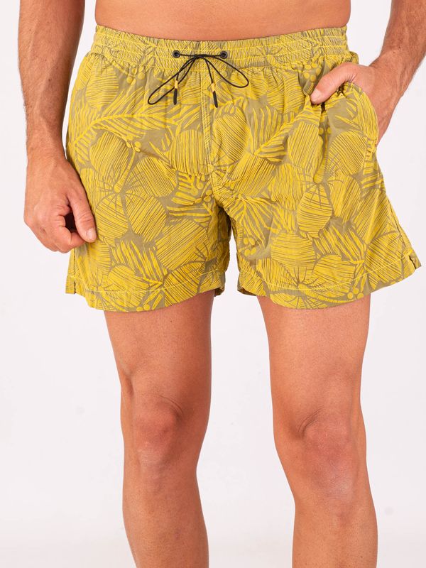 1. Costume Uomo Zeybra in Tessuto Tecnico con Stampa Tropicale Giallo RRD 26351newhiperhibiscustramontanashort