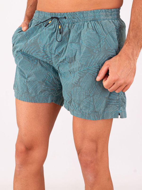 2. Maillot de bain homme Zeybra en tissu technique à imprimé tropical Turquoise RRD 26351newhiperhibiscustramontanashort