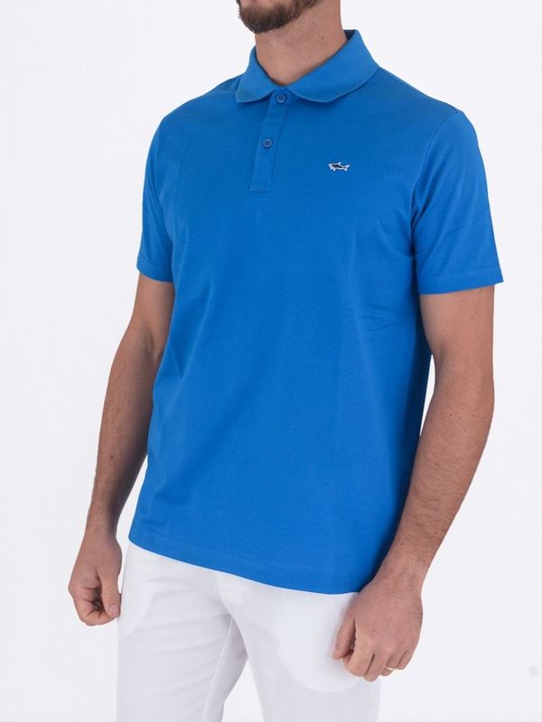 2. Paul&Shark Men's Short-Sleeved Cotton Polo Shirt with Embroidered Logo Sky blue PAUL & SHARK 99311001