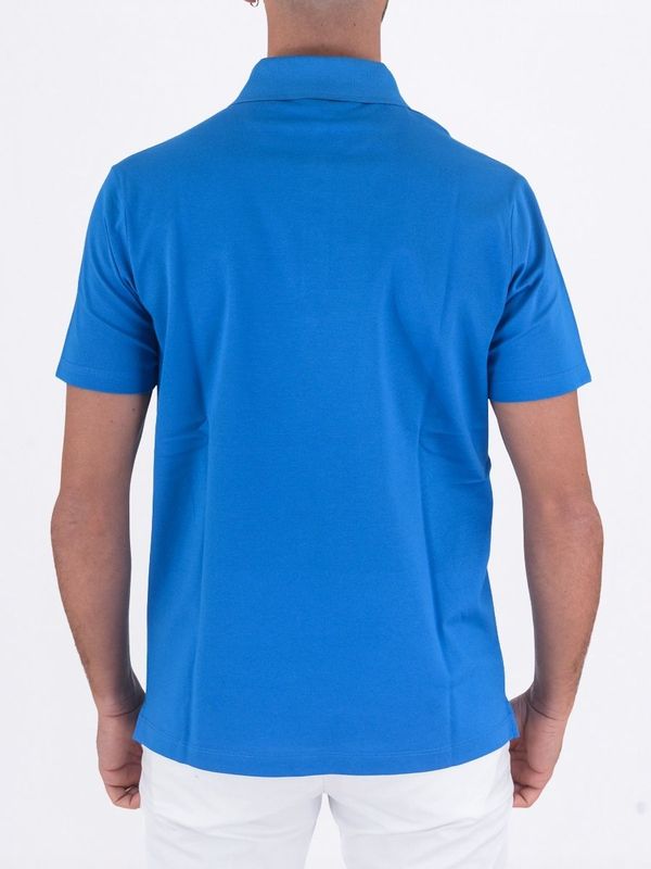 3. Paul&Shark Men's Short-Sleeved Cotton Polo Shirt with Embroidered Logo Sky blue PAUL & SHARK 99311001