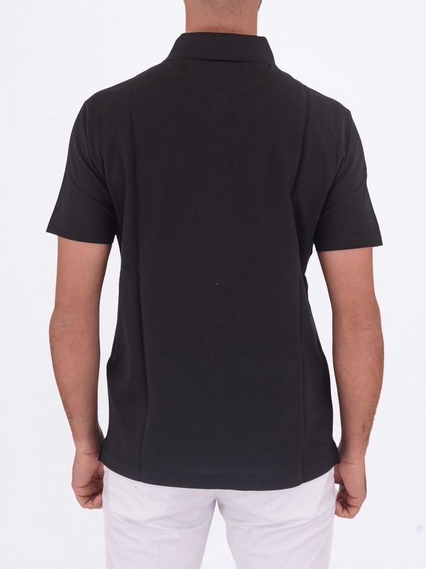 3. Polo Uomo Paul&Shark Maniche Corte in Cotone con Logo Ricamato Nero PAUL & SHARK 99311001