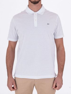 1. Polo Uomo Paul&Shark Maniche Corte in Cotone con Logo Ricamato Bianco