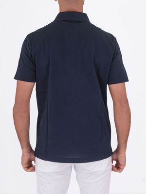 3. Polo Uomo Paul&Shark Maniche Corte in Cotone con Logo Ricamato Blu