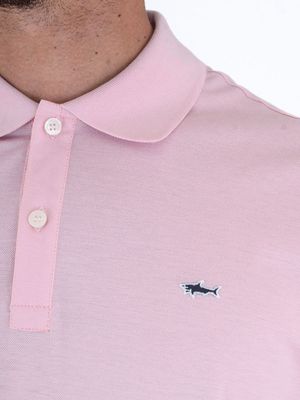 4. Polo Uomo Paul&Shark Maniche Corte in Cotone con Logo Ricamato Rosa