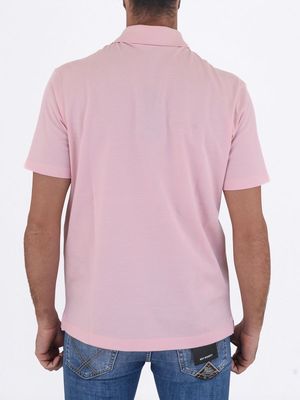 3. Polo Uomo Paul&Shark Maniche Corte in Cotone con Logo Ricamato Rosa