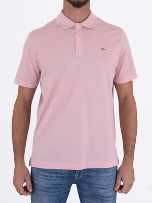 1. Polo Uomo Paul&Shark Maniche Corte in Cotone con Logo Ricamato Rosa