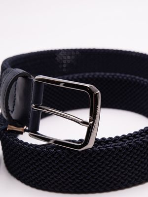 2. Ceinture élastique tressée pour homme Paul&Shark avec boucle en métal Bleu