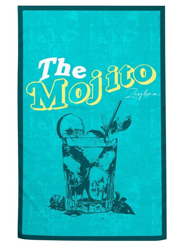 1. Serviette de plage en coton Zeybra The Mojito avec imprimé graphique Bali ZEYBRA auq627