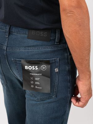 4. BOSS Men's Stretchletic Cotton Jeans in Stretch Denim Blue