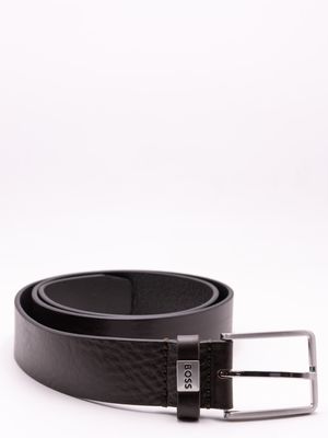 2. Cintura Uomo BOSS in Pelle con Fibbia Classica e Dettaglio Logo Marrone