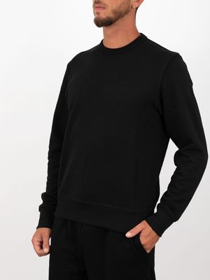 2. BOSS Men's Crewneck Cotton Sweatshirt with Embroidered Logo Black