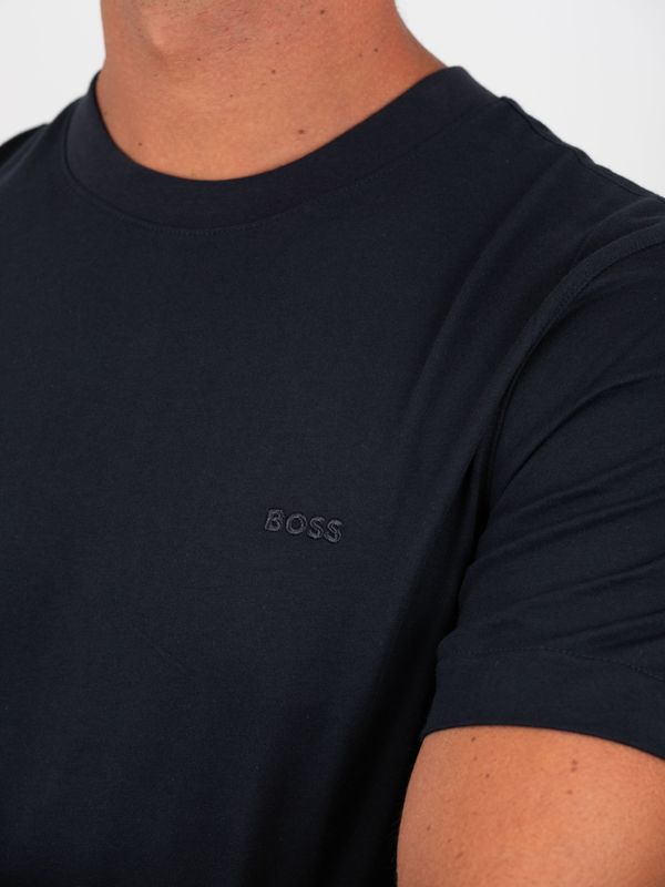 4. BOSS Men's Slim Fit Cotton T-Shirt with Embroidered Logo Blue BOSS 50565995