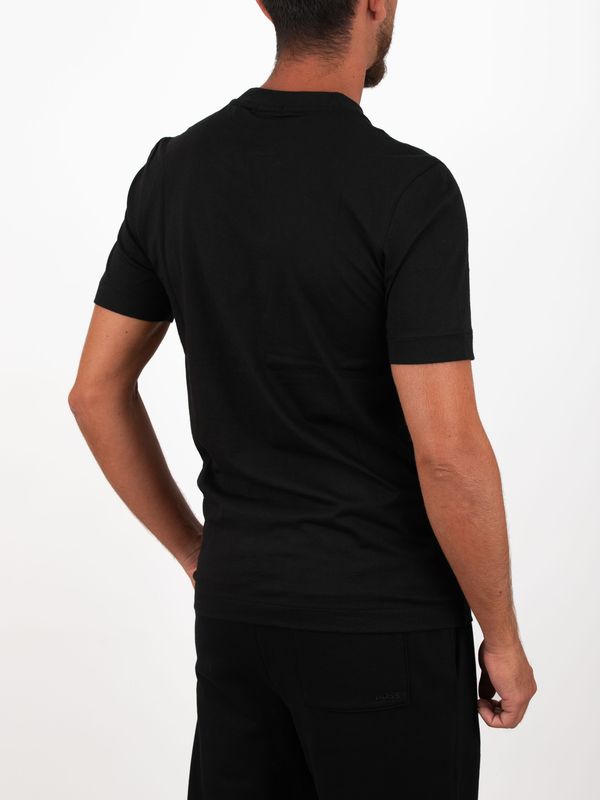 3. BOSS Men's Slim Fit Cotton T-Shirt with Embroidered Logo Black BOSS 50565995