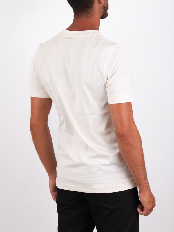 3. BOSS Men's Slim Fit Cotton T-Shirt with Embroidered Logo White BOSS 50565995