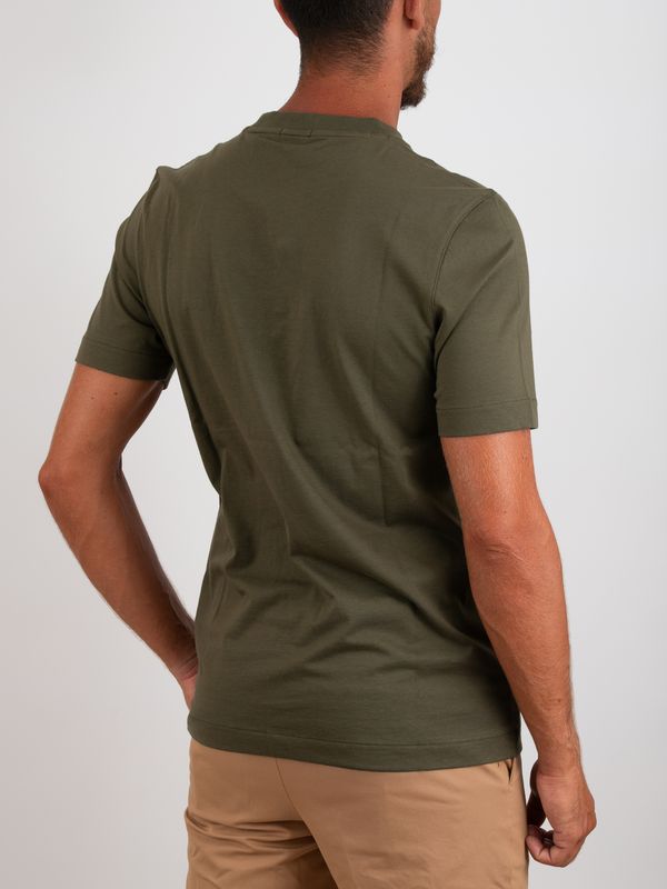 3. BOSS Men's Slim Fit Cotton T-Shirt with Embroidered Logo Green BOSS 50565995