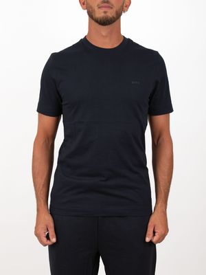 1. BOSS Men's Slim Fit Cotton T-Shirt with Embroidered Logo Blue