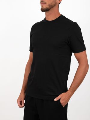 2. BOSS Men's Slim Fit Cotton T-Shirt with Embroidered Logo Black