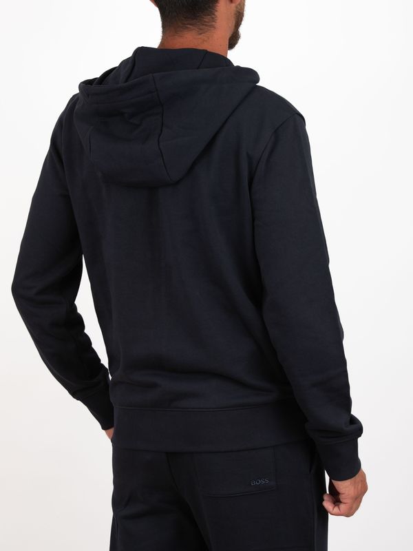 3. BOSS Men's Cotton Zip-Up Hoodie Blue BOSS 50546405