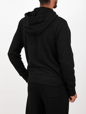 3. BOSS Men's Cotton Zip-Up Hoodie Black