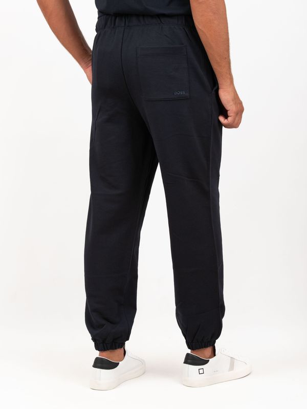 3. BOSS Men's Jogger Pants with Drawstring and Elasticated Hem Blue BOSS 50546388