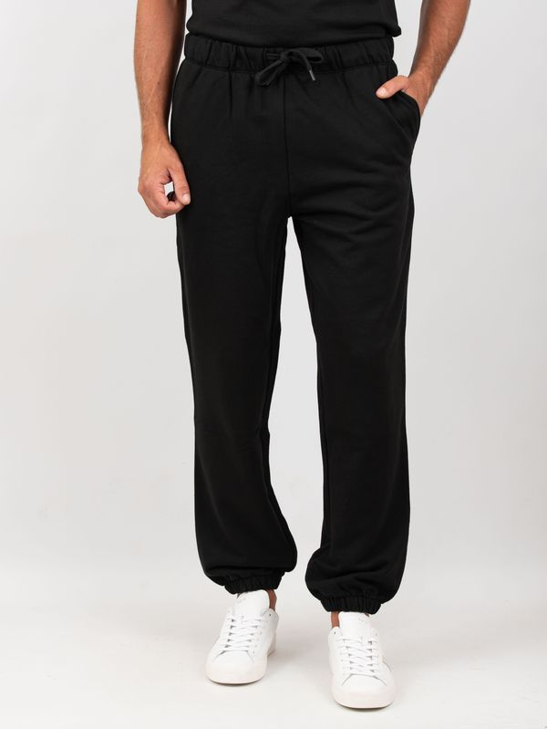 BOSS Men's Jogger Pants with Drawstring and Elasticated Hem Black BOSS