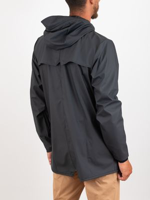 3. Rains Jacket Men's Waterproof Jacket PU Fabric Blue