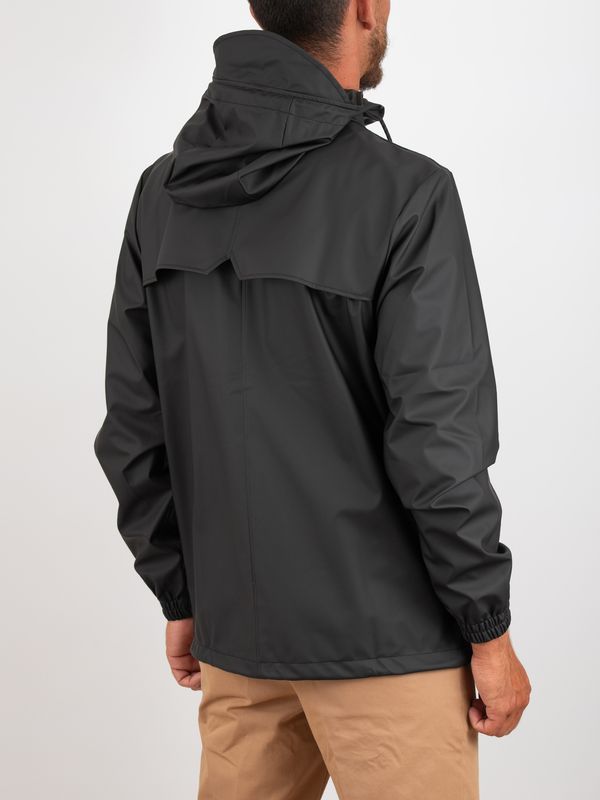 3. Rains Storm Breaker Men's Waterproof Jacket in PU Fabric Black RAINS 18370