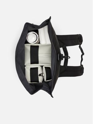 5. Rains Rolltop Rucksack with roll-top opening and carabiner closure Blue
