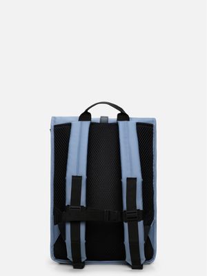3. Rains Rolltop Rucksack with roll-top opening and carabiner closure Blue Dusk