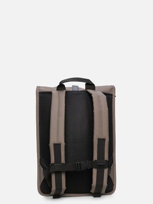 3. Rains Rolltop Rucksack with roll-top opening and carabiner closure Cinder