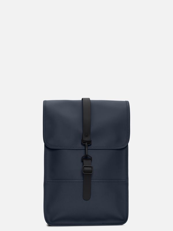 1. Rains Puffed Backpack Mini with spacious main compartment Blue RAINS 13020