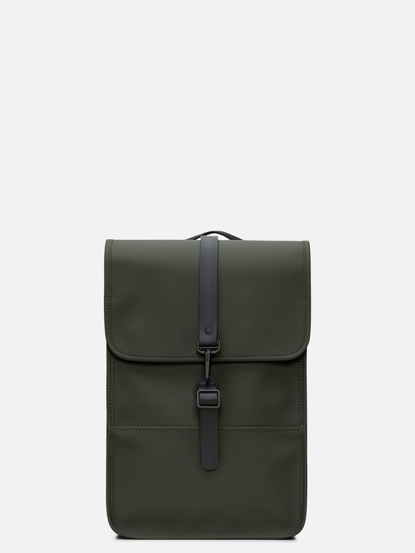 1. Rains Puffed Backpack Mini with spacious main compartment Green RAINS 13020
